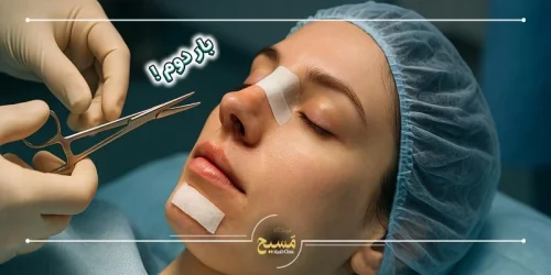 تیپ پلاستی بینی عمل شده