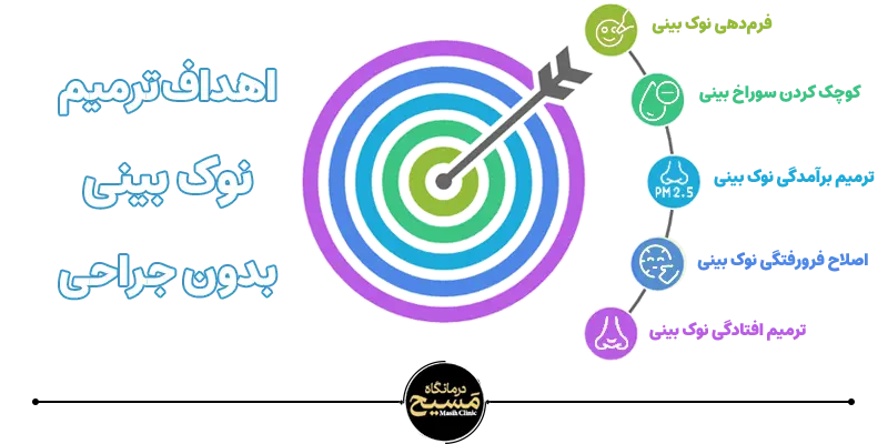 ترمیم نوک بینی بدون جراحی 1 اهداف ترمیم نوک بینی بدون جراحی